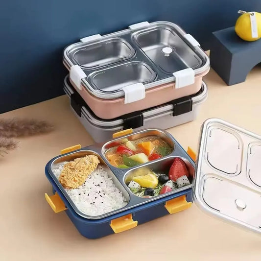 Bento Lunch Box, Children's Lunch Box, Toddler Lunch Box with Fork & Spoon