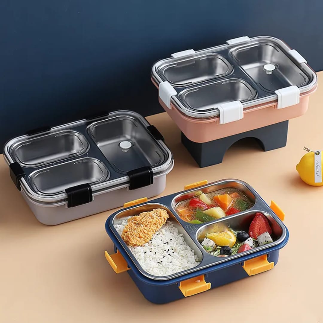 Bento Lunch Box, Children's Lunch Box, Toddler Lunch Box with Fork & Spoon