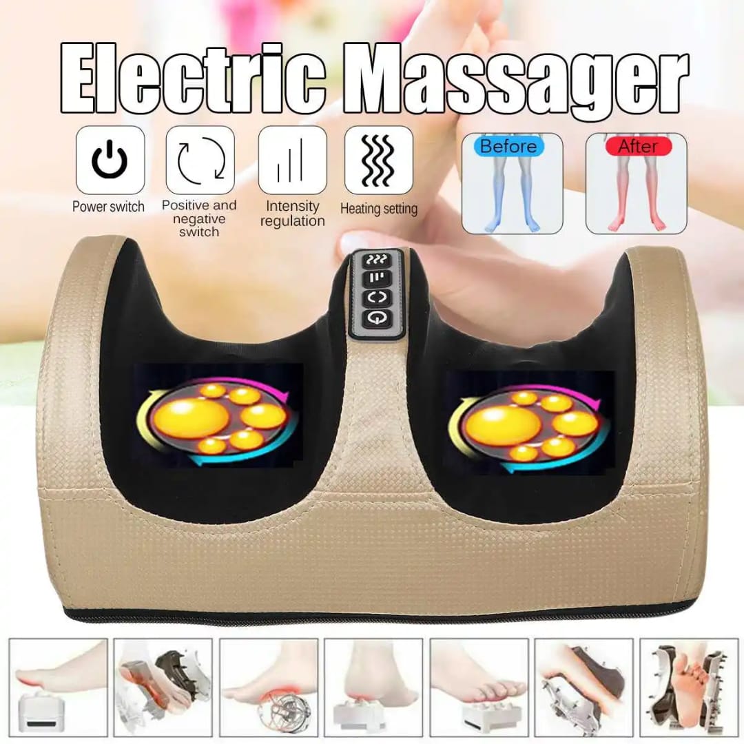 Electric Foot Calf Massager Leg Kneading Heating Massage Machine