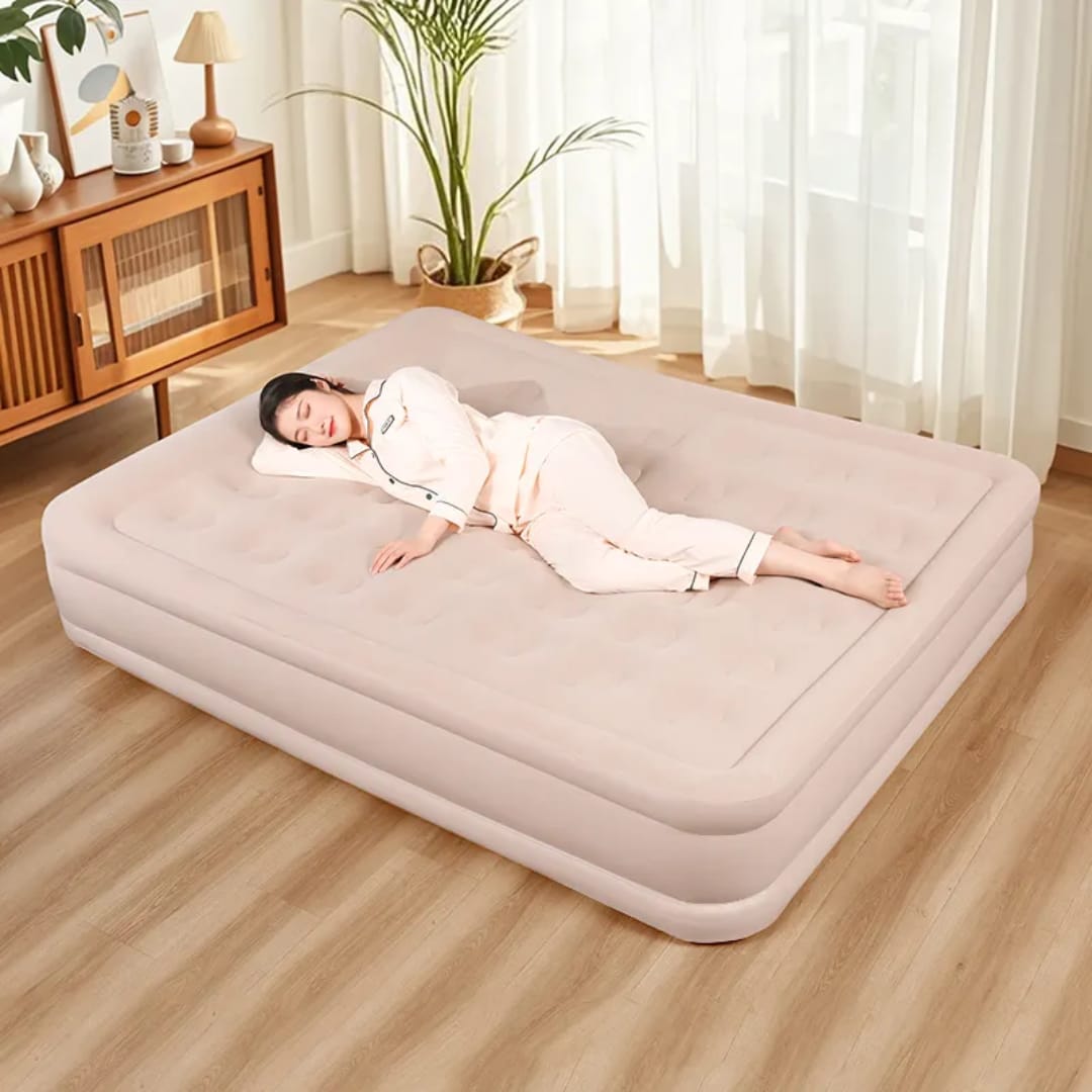 Auto Inflatable Double Bed Air Mattress Home Thick Inflatable Bed Fully Automatic Inflatable Mattress Outdoor Camping self Inflating
