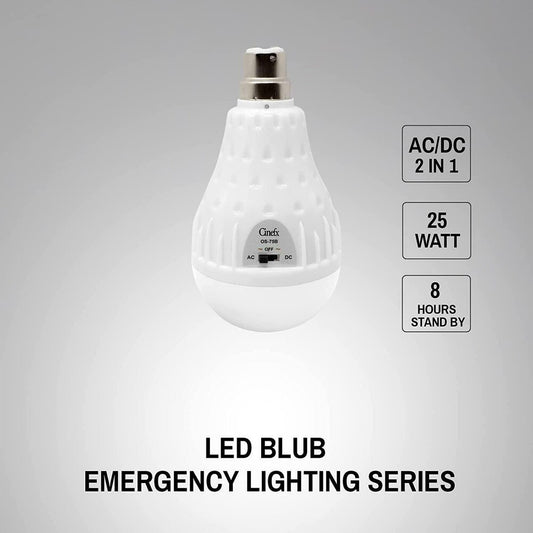 OSRING Premium Rechargeable LED BULB (25 Watt) 8 Hour Standby With Hanging Clip