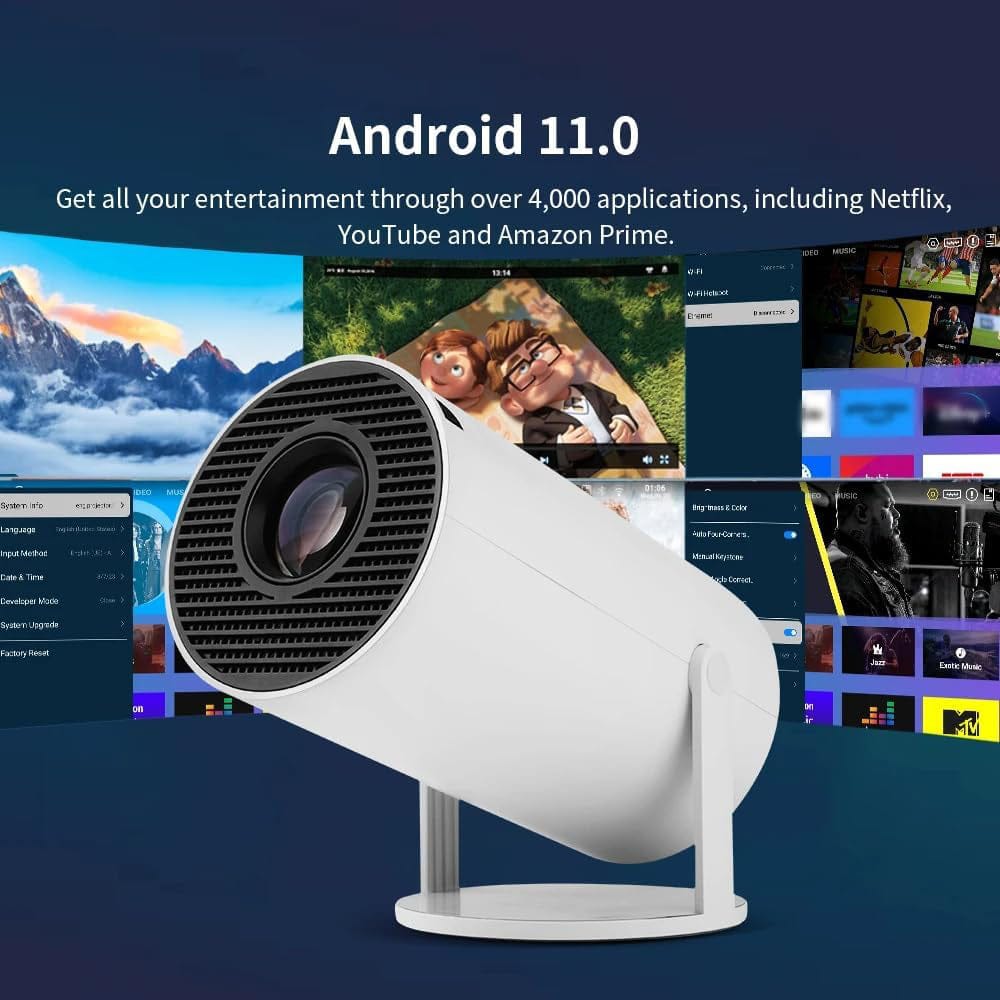 Game Projector 2 in 1 Professional Chip Portable Projector With Wireless Controller Gamepad.