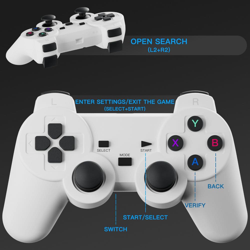 Game Projector 2 in 1 Professional Chip Portable Projector With Wireless Controller Gamepad.