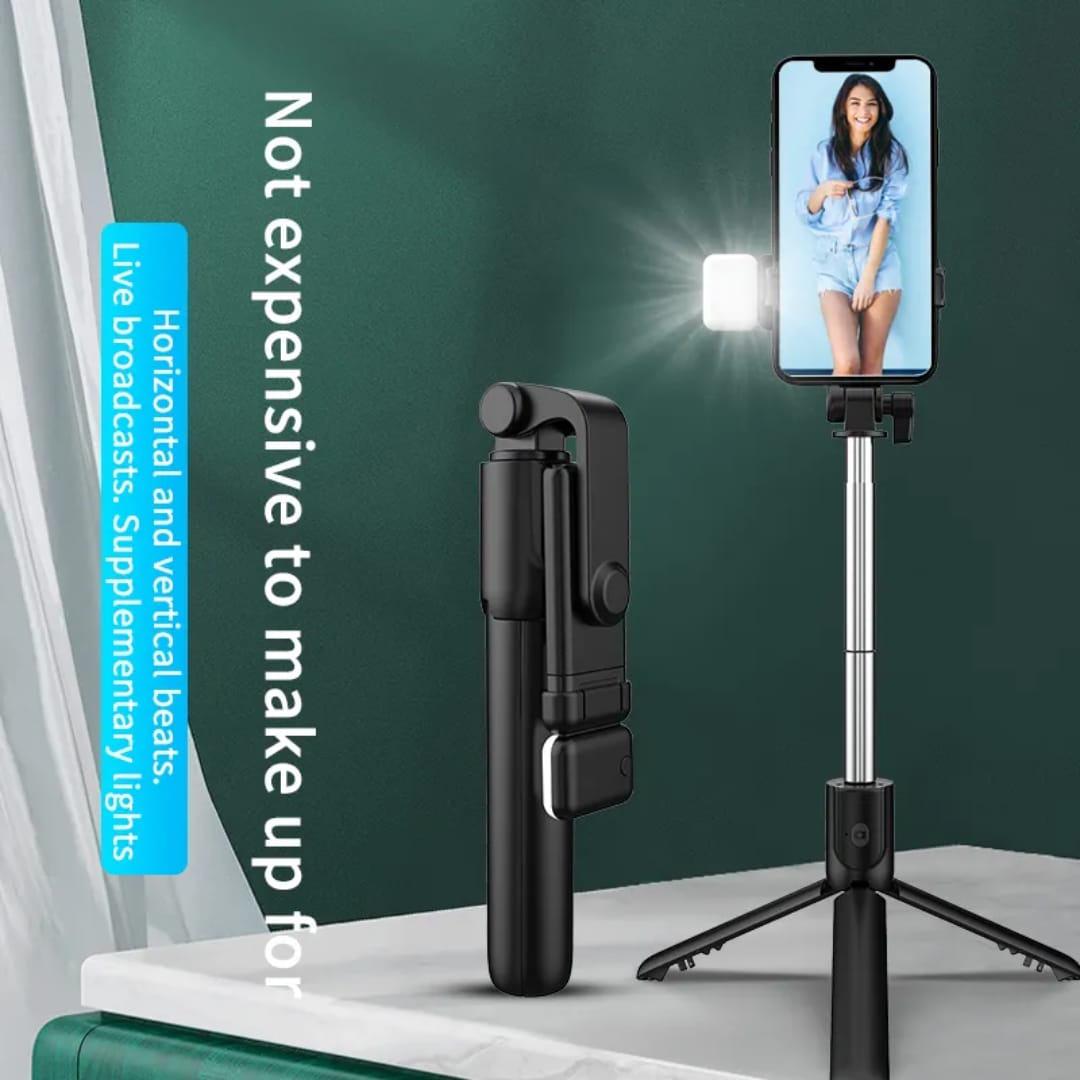 R1s Mobile Phone Bluetooth Selfie Stick Portable Telescopic Stand