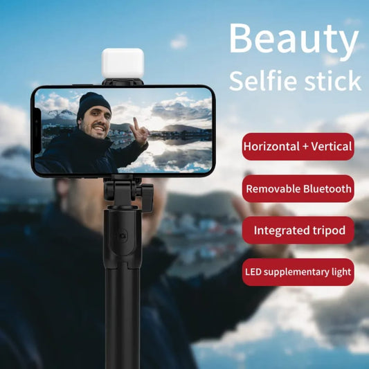R1s Mobile Phone Bluetooth Selfie Stick Portable Telescopic Stand