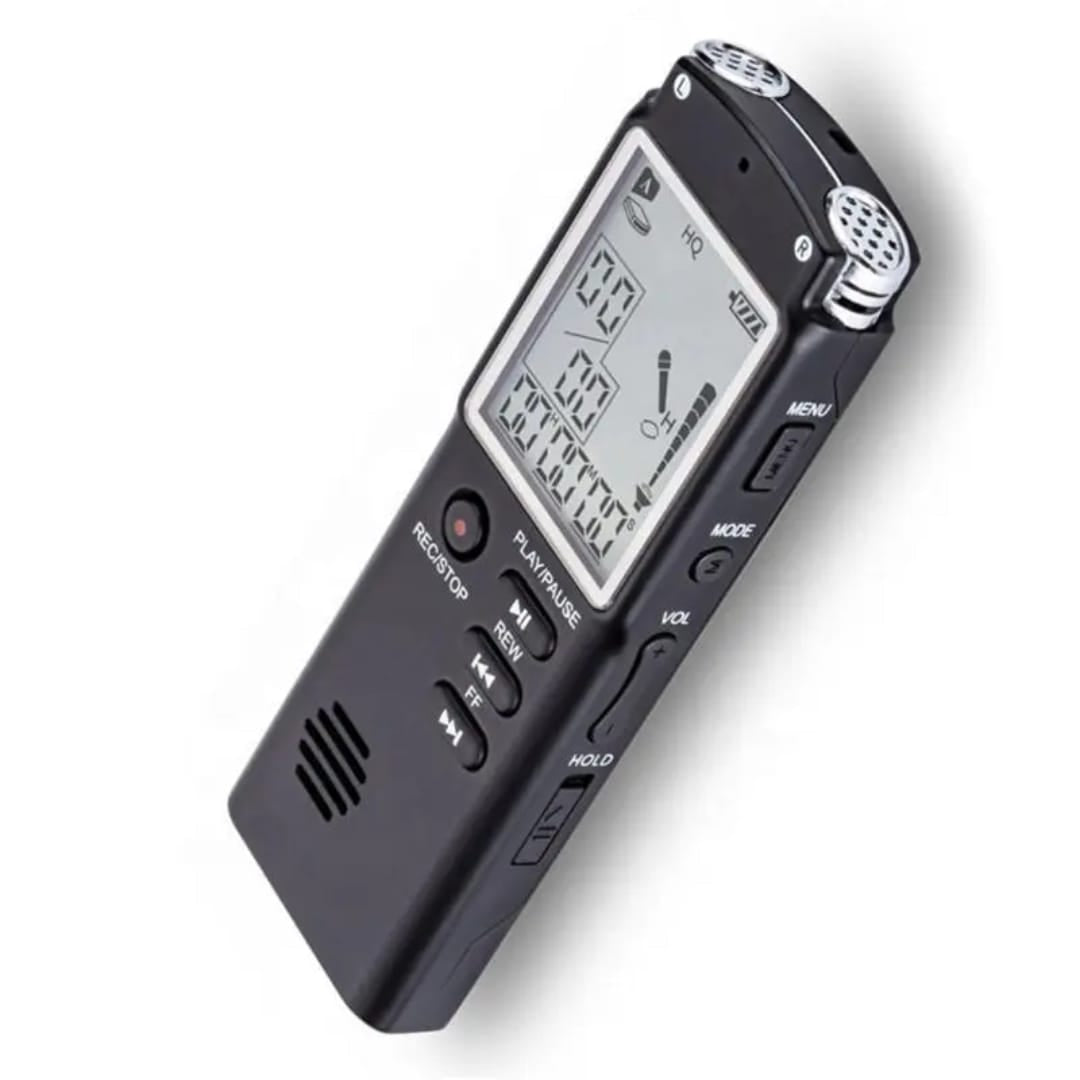 8GB Digital Audio Voice Recorder A Key Lock Screen Telephone Recording Real Time Display MP3 Player